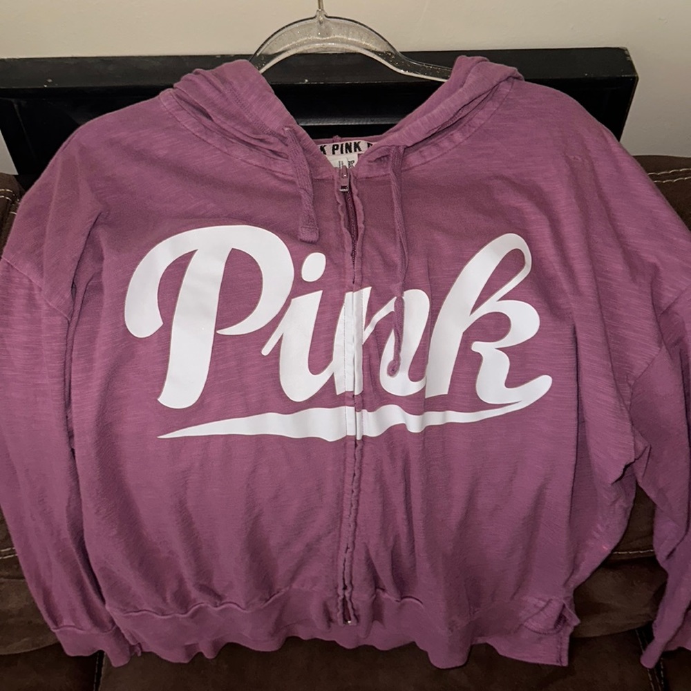 Pink Victoria secret hoodie sz M